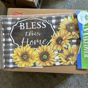 New Mailbox Makeover Magnetic Cover - Bless This Home sunflower
